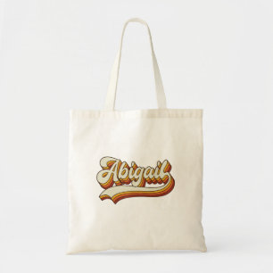 Retro Abigail Name 70s Vintage Design Tote Bag
