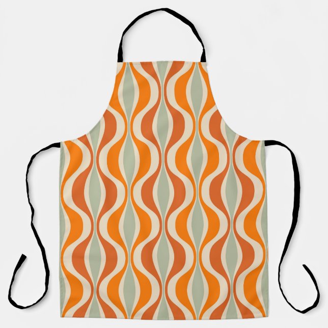 Retro Abstract: 50s-60s Seamless Style Apron (Front)