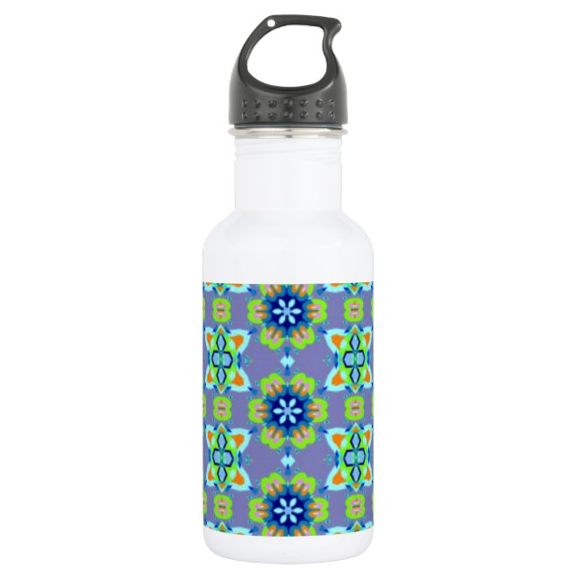 Retro Abstract Art 532 Ml Water Bottle (Front)