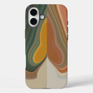 Retro Abstract Art Print iPhone 16 Plus Case