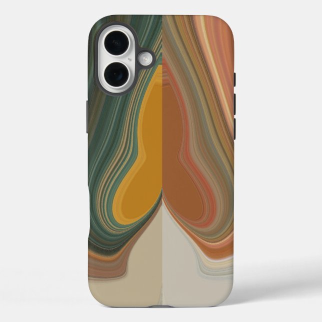Retro Abstract Art Print Case-Mate iPhone Case (Back)