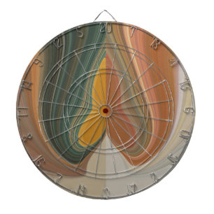 Retro Abstract Art Print Dartboard