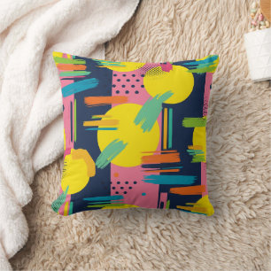 Retro Abstract Brushstroke (11) Cushion
