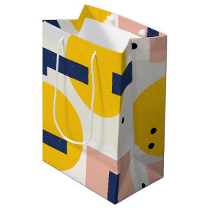 Retro Abstract Brushstroke (12) Medium Gift Bag