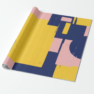 Retro Abstract Brushstroke (14) Wrapping Paper