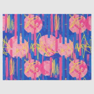Retro Abstract Brushstroke (2) Tissue Paper