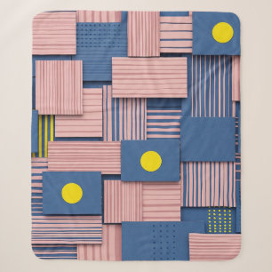 Retro Abstract Brushstroke (5) Sherpa Blanket