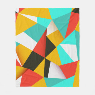 Retro Abstract: Colourful Blend. Fleece Blanket