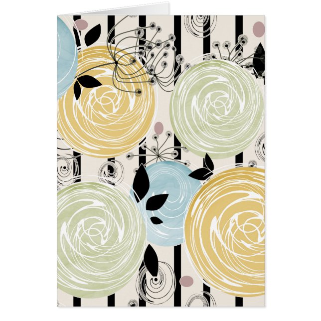 Retro, abstract flowers (Front)