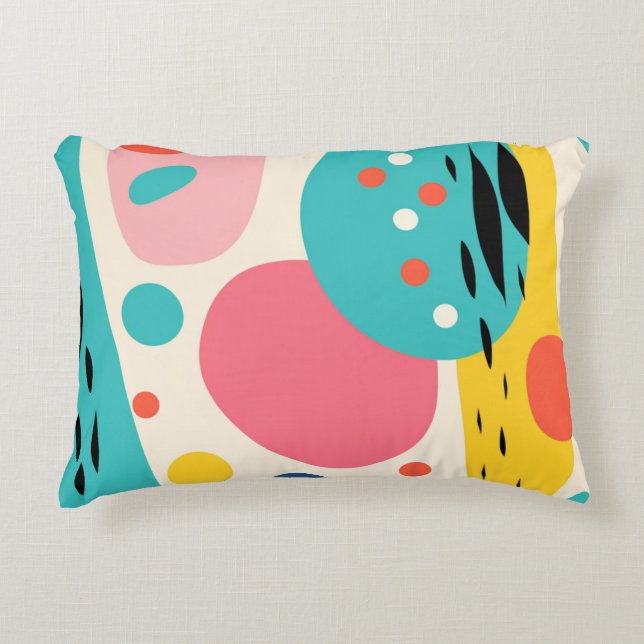 Retro Abstract Forest Pillow (Front)