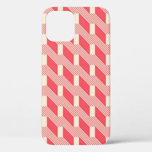 Retro Abstract Geometric, Vintage Stairs. iPhone 12 Case