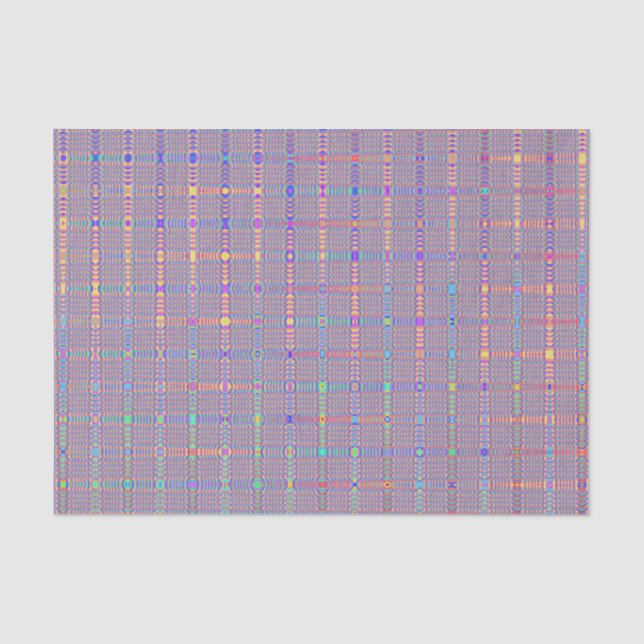 Retro Abstract In Lines Tissue Paper (Front)