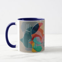 Retro abstract minimalist art