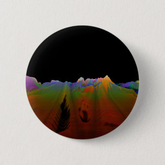 Retro Abstract Polygonal Landscape Button
