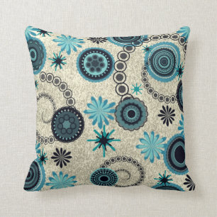 Retro Abstract Print Pillow