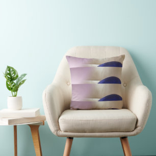 Retro Abstract Semi Circles on Soft Gold Cushion