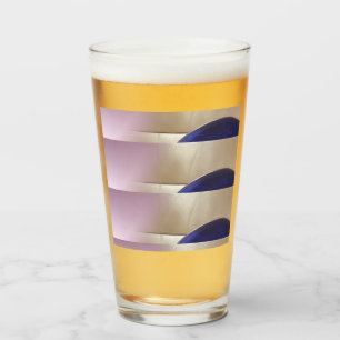 Retro Abstract Semi Circles on Soft Gold Glass