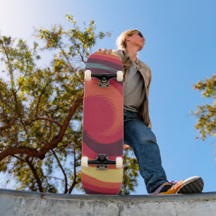 Retro Abstract Skateboard