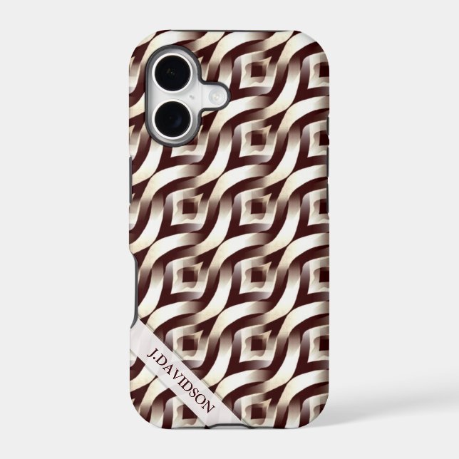 Retro Abstract Textile Pattern iPhone 5 Case (Back)