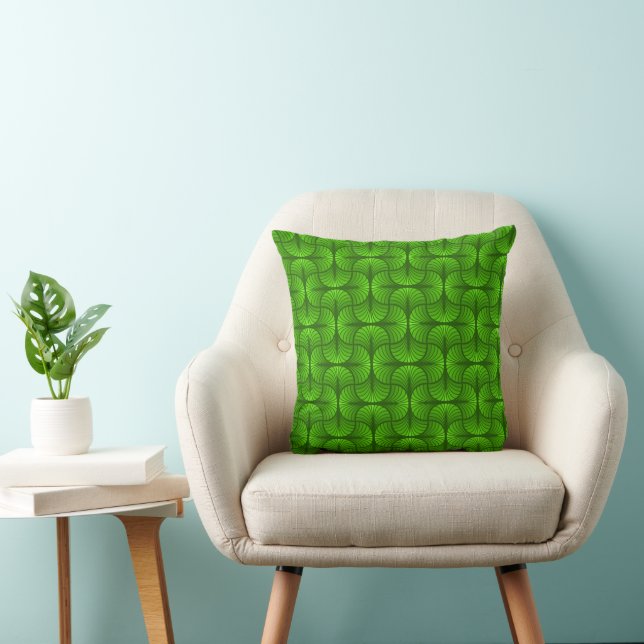Retro Abstract Throw Pillow (Chair)