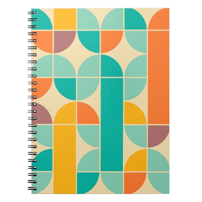 Retro Abstract: Timeless Seamless Design. Notebook (Front)