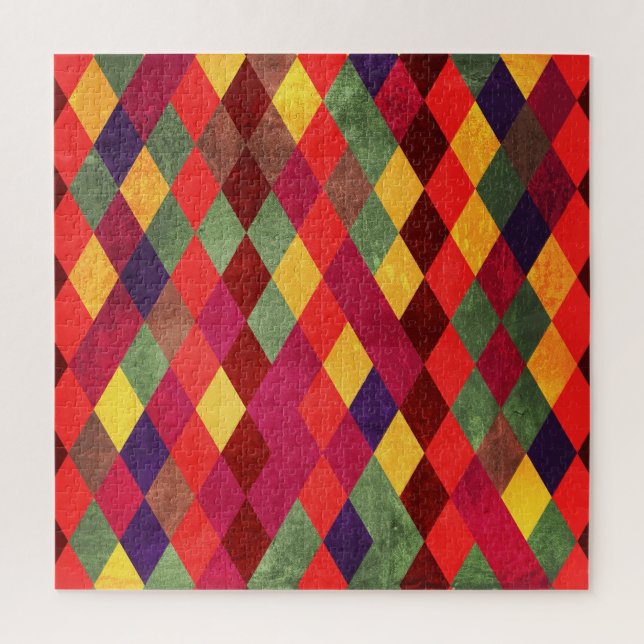 Retro Abstract: Vintage Pattern Design Jigsaw Puzzle (Vertical)