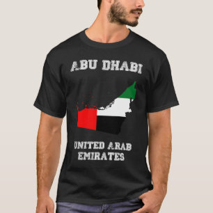 Retro Abu Dhabi United Arab Emirates Distressed Un T-Shirt