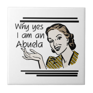 Retro Abuela Gits Tile