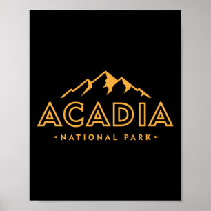 Retro Acadia National Park Maine Est 1916 Mens Wom Poster