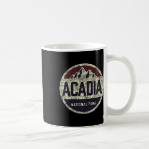 Retro Acadia National Park Vintage Mountain Women Coffee Mug
