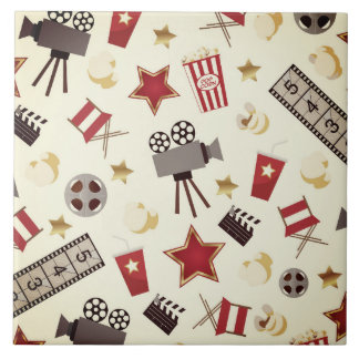 Retro Acting Movies Theatre/Theatre Ceramic Tile