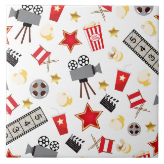 Retro Acting Movies Theatre/Theatre Ceramic Tile