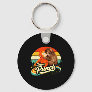 Retro Adorable Cute Baby Monkey Punch Men Women Key Ring