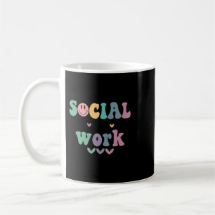 Retro Advocate Support Empower Boho Hearts Social Coffee Mug