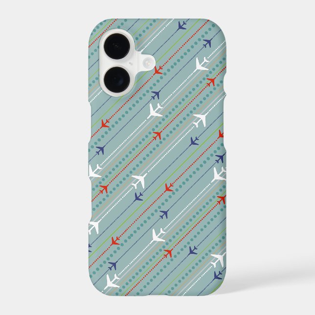 Retro Aeroplane Pattern iPhone 8/8S Case (Back)