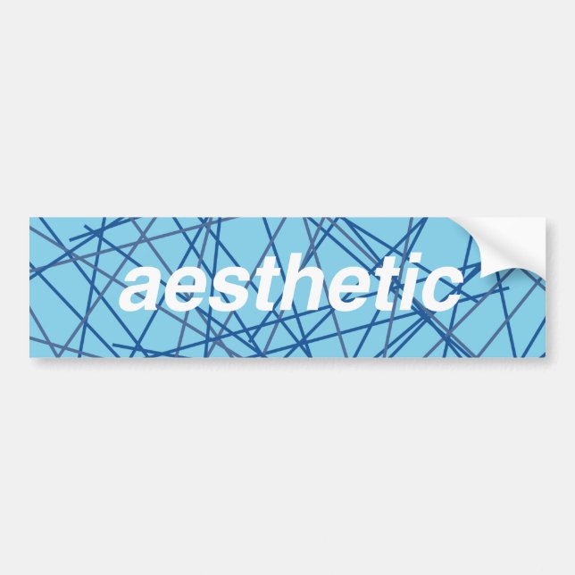 Retro Aesthetic Bumper Sticker! Bumper Sticker (Front)