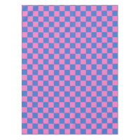 Retro Aesthetic Chequerboard Pattern Pink and Blue