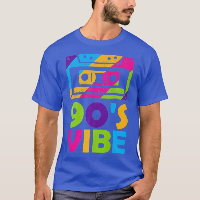 Retro Aesthetic Costume Party Outfit - 90s Vibe T-Shirt (Front)