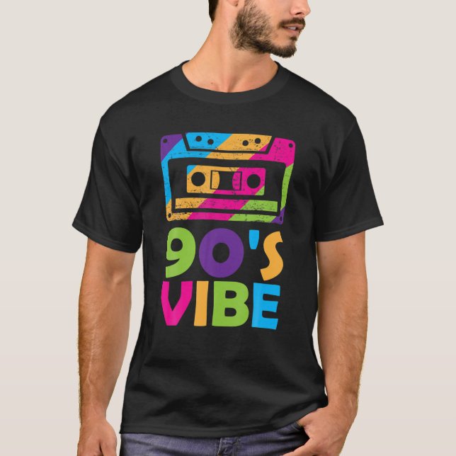 Retro Aesthetic Costume Party Outfit - 90S Vibe T-Shirt (Front)