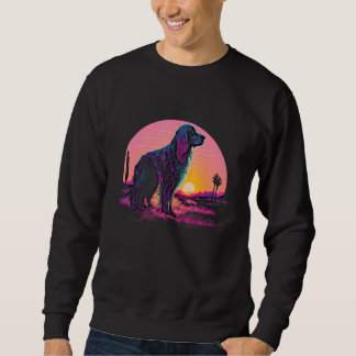 Retro Aesthetic English Setter Dog Sweatshirt