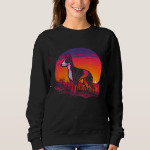 Retro Aesthetic Fox Terrier Dog_2 Sweatshirt