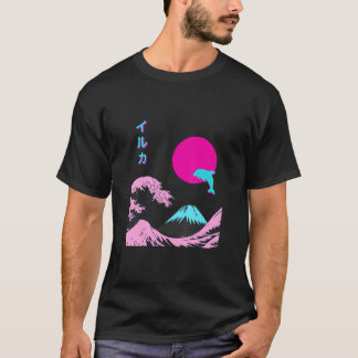 Retro Aesthetic Iruka With Japanese Writing T-Shirt
