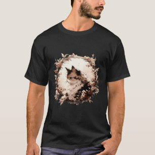 Retro Aesthetic Japanese Neko Design Nostalgic Kit T-Shirt