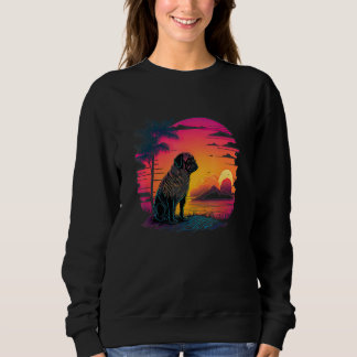 Retro Aesthetic Pug Dog Sweatshirt