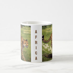 Retro Africa Cheetah Scenic Coffee Mug