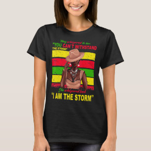 Retro African God Say I Am Women Pride Black Histo T-Shirt