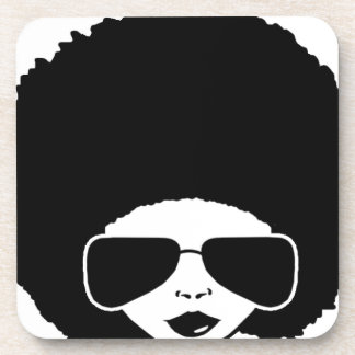 retro Afro girl Coaster