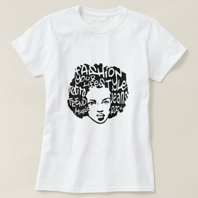 Retro Afro T-Shirt (Design Front)