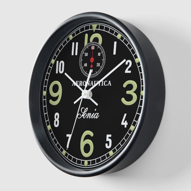 Retro aircraft clock (Angle)