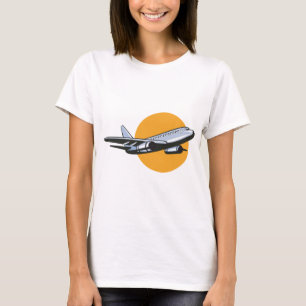 Retro Airplane Vintage Jet Travel Art Design  T-Shirt